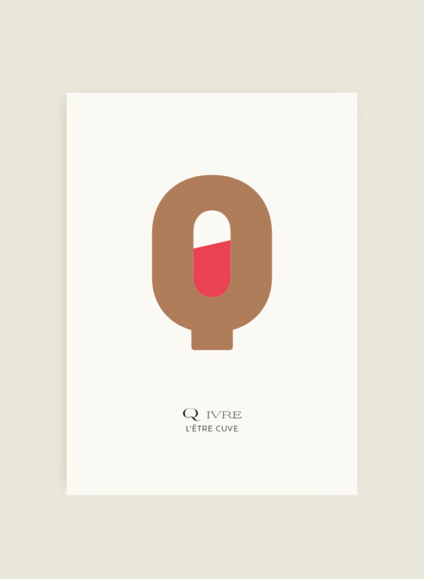 Lettre Q ivre